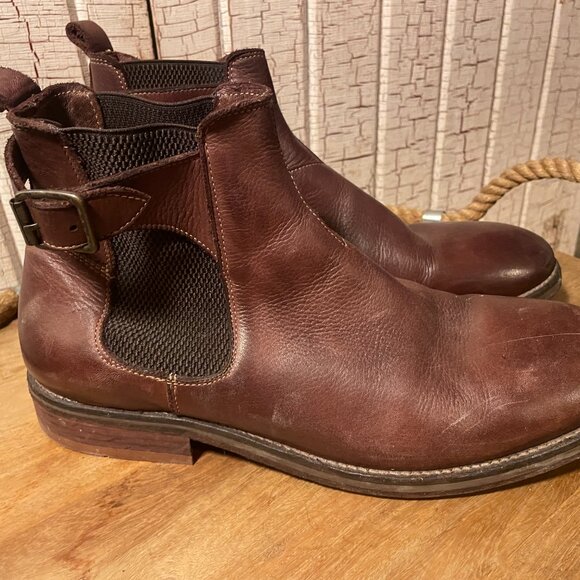 Bespoke Hand Crafted Leather Brown Chelsea Boots 45 US 11.5 - Picture 1 of 6